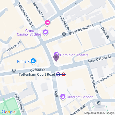 Dominion Theatre - Beliggenhed