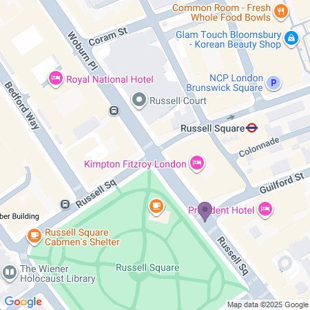 The Spiegeltent - Russell Square - Beliggenhed