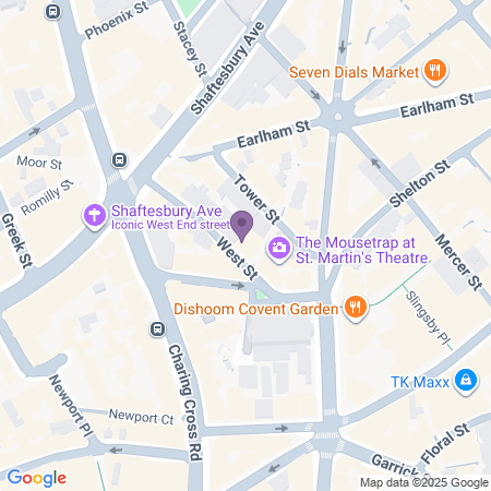 Ambassadors Theatre - Beliggenhed