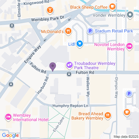 Troubadour Theatre - Wembley - Beliggenhed