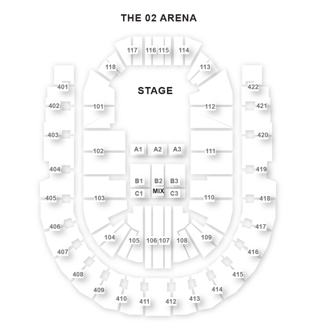 O2 Arena Salsplan O2 Arena Salsplan