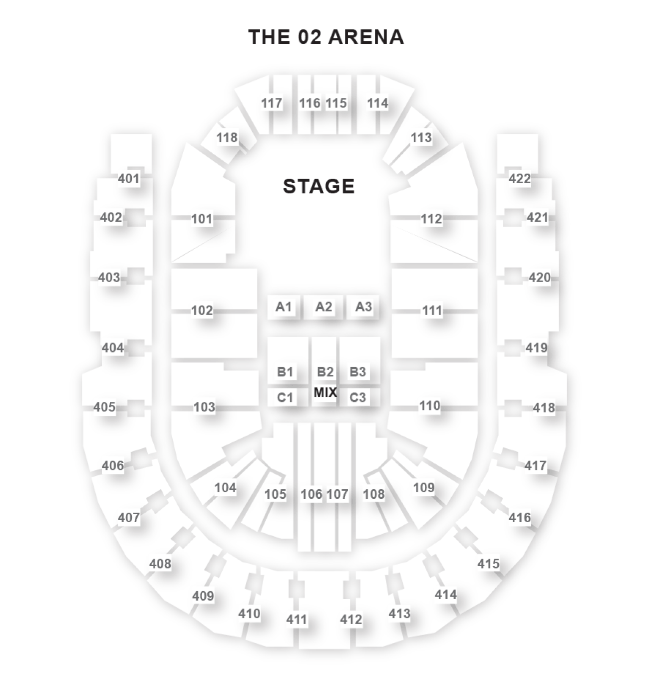 O2 Arena Salsplan