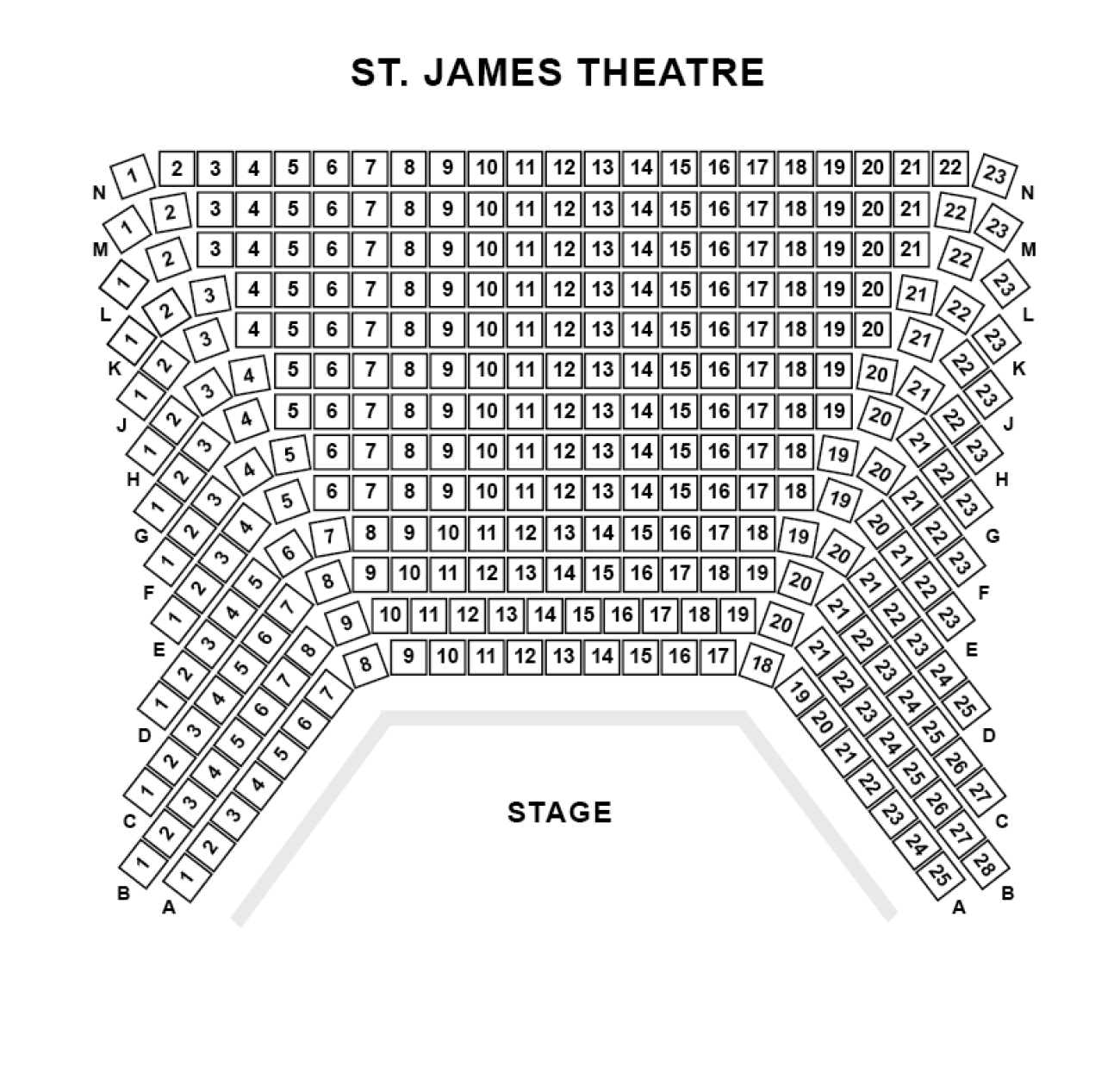 St. James Theatre Salsplan St. James Theatre Salsplan