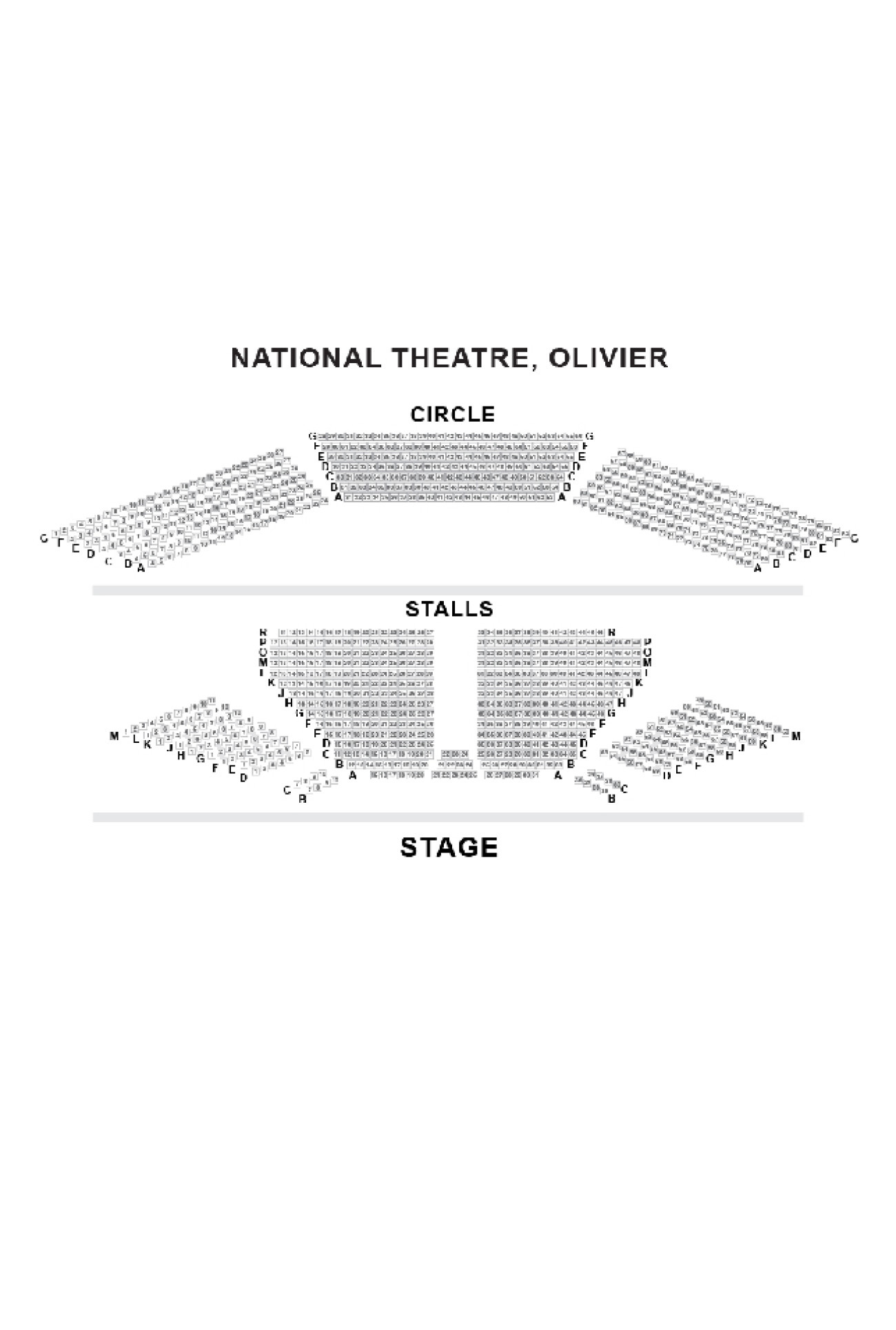 Olivier Theatre (National Theatre) Salsplan
