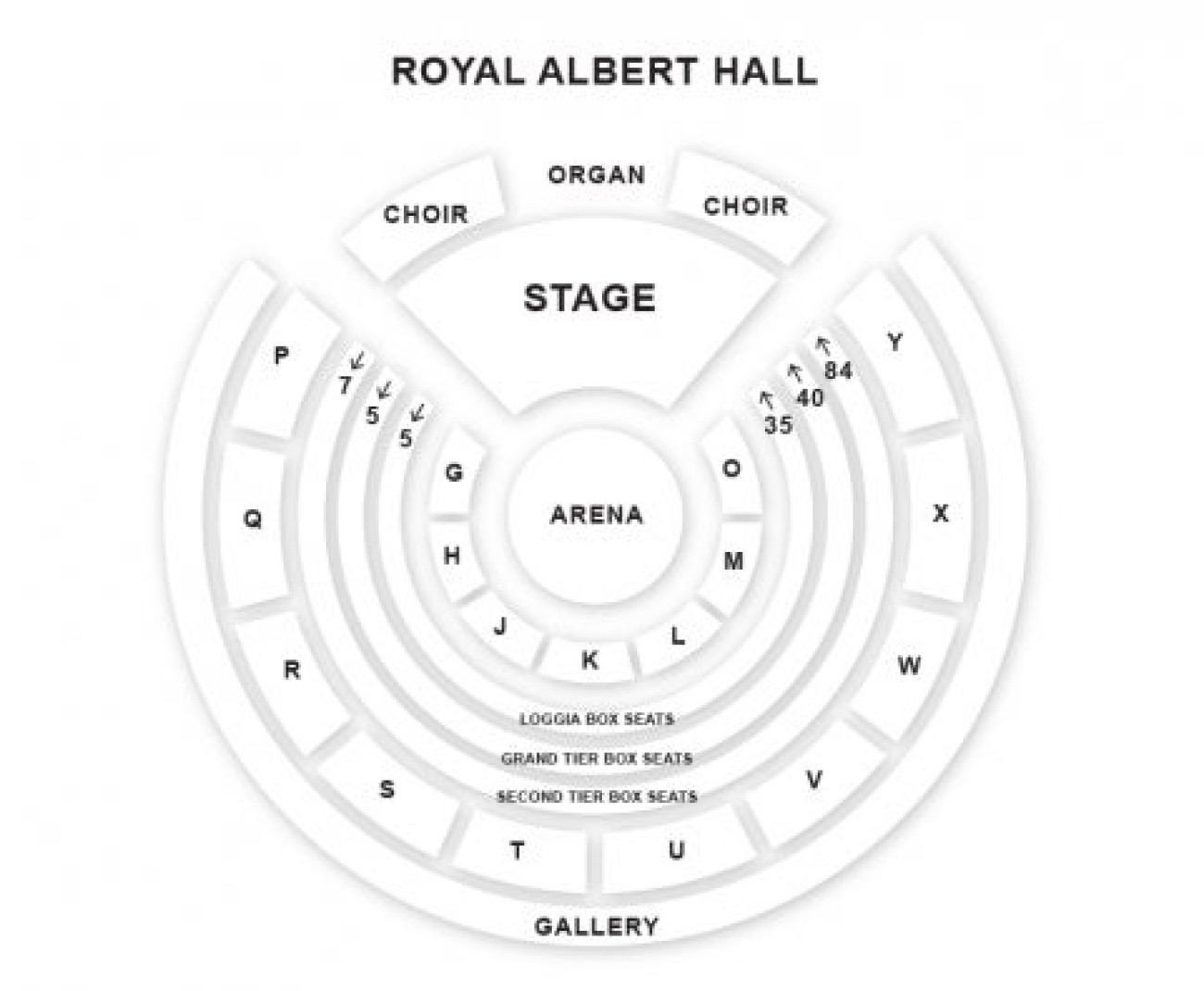 Royal Albert Hall Salsplan
